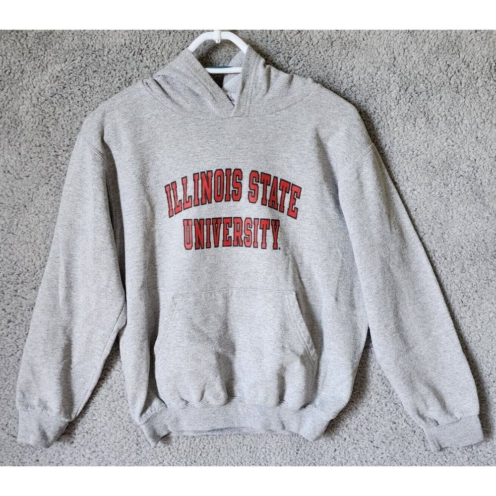 Champion Illinois State University Gray Hoodie Sweatshirt Youth Size YL (10-12)